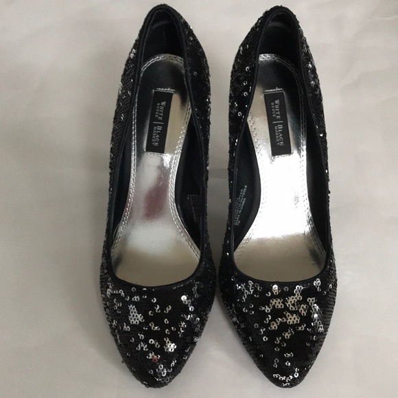 White House Black Market Athena Sequin Heels - Picture 2 of 8
